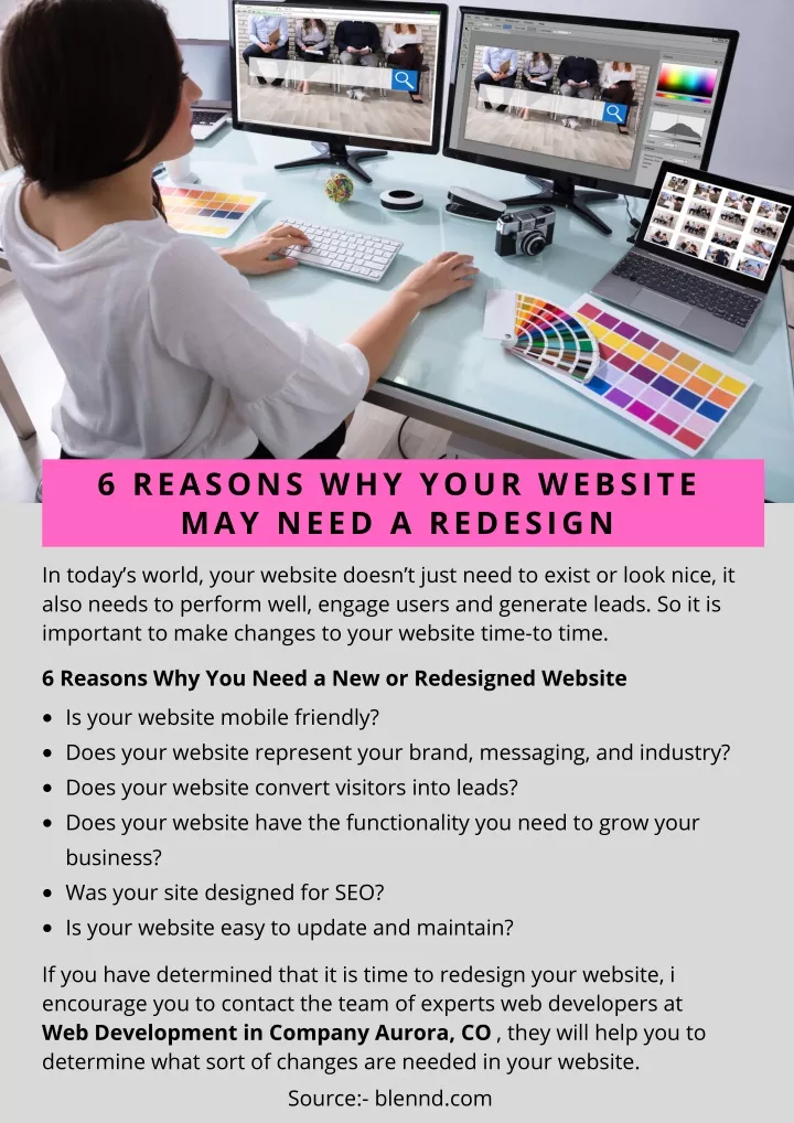 6 reasons why your website may need a redesign