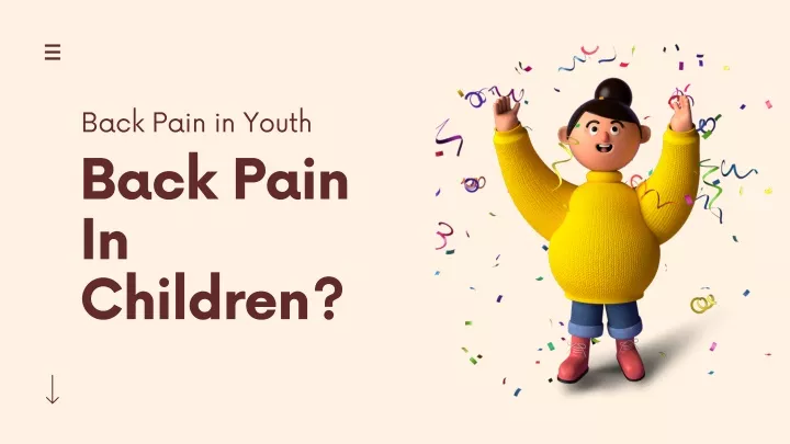 back pain in youth