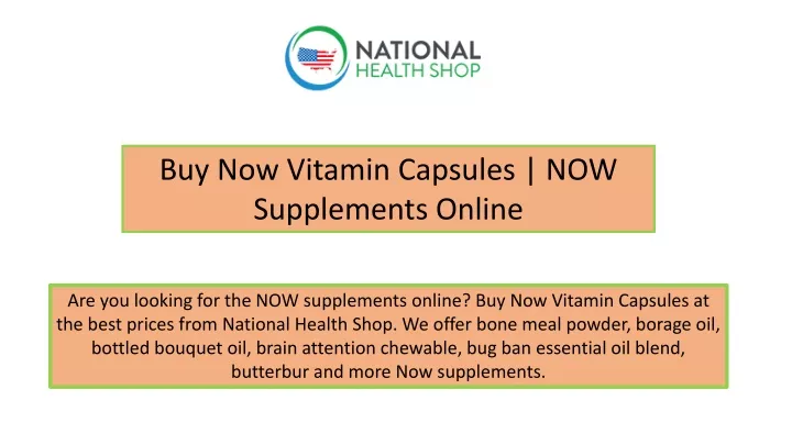 buy now vitamin capsules now supplements online