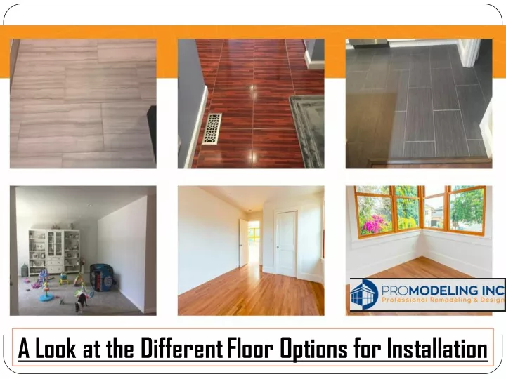 a look at the different floor options