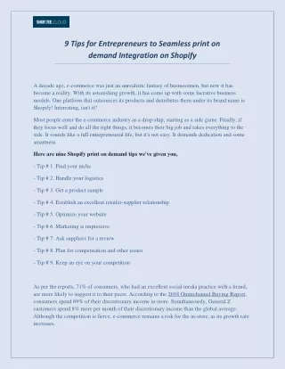 9 tips for entrepreneurs to seamless print