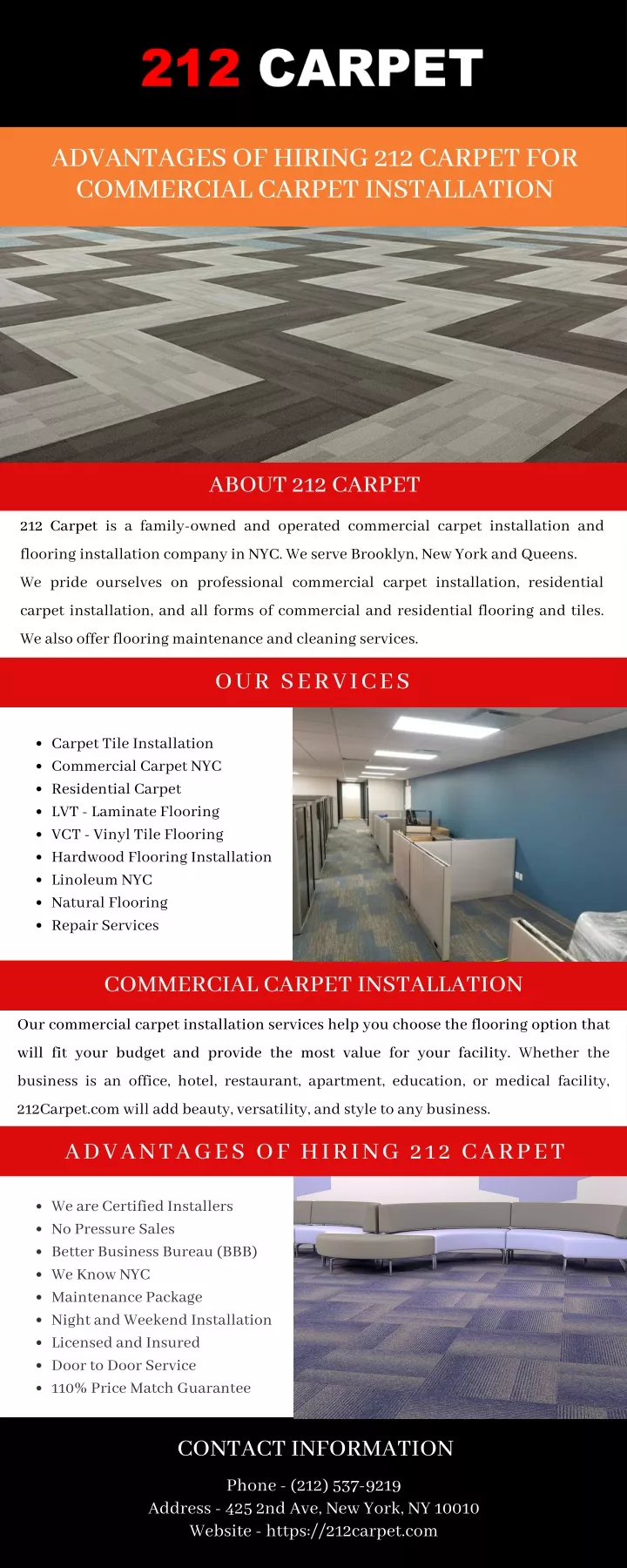 advantages of hiring 212 carpet for commercial