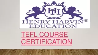 TEFL Certification