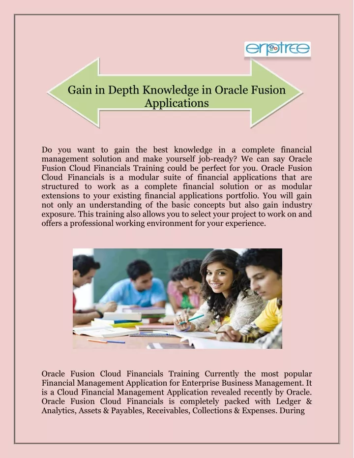 gain in depth knowledge in oracle fusion