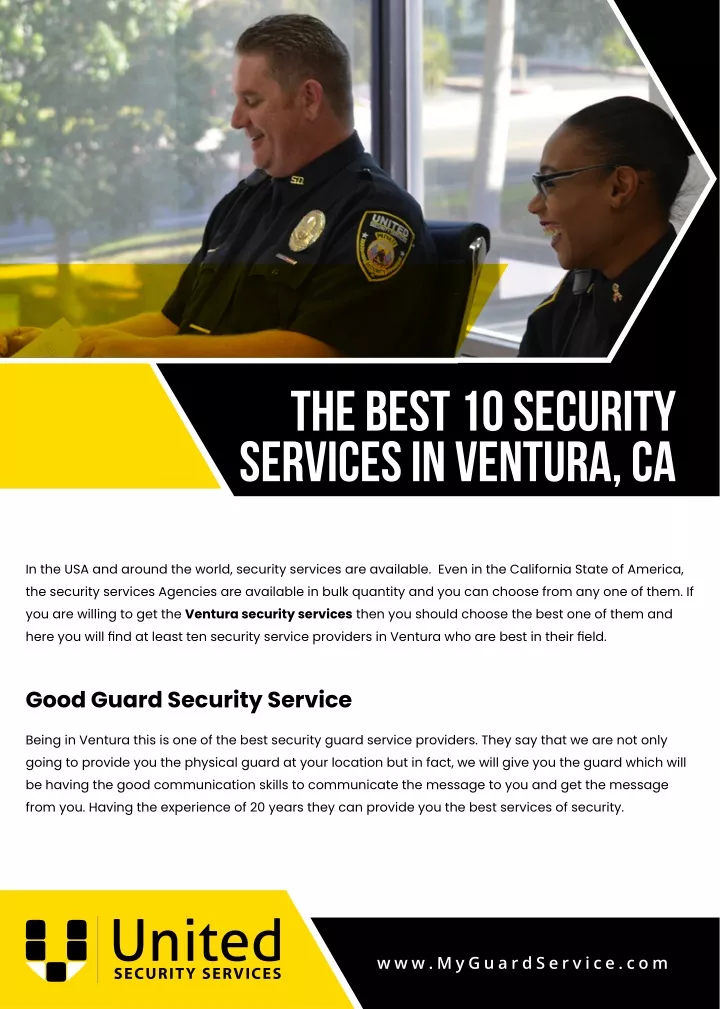 the best 10 security services in ventura ca