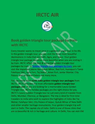 irctc air