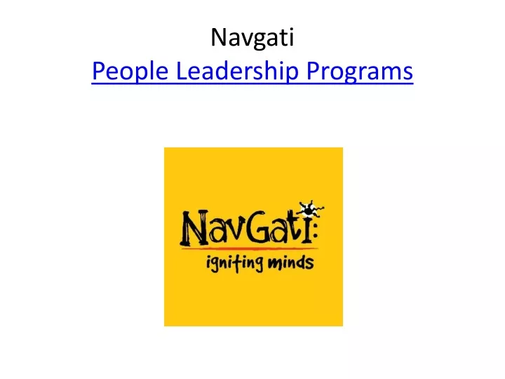 navgati people leadership programs
