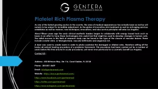 platelet rich plasma therapy