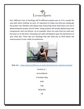Exercise Resistance Bands in UK | Exercise4fitness.co.uk