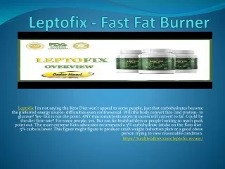 Leptofix - Weight Let It Melt