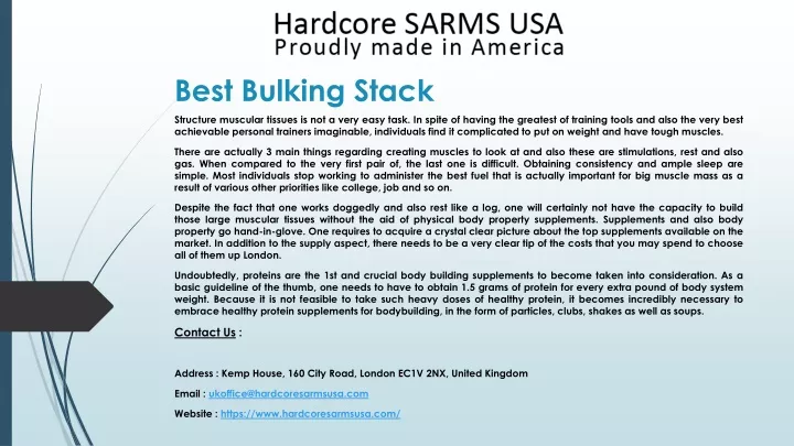 best bulking stack