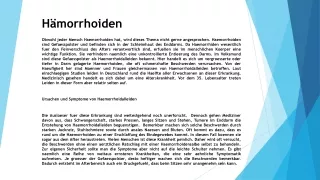 h morrhoiden