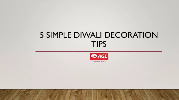 5 simple diwali decoration tips