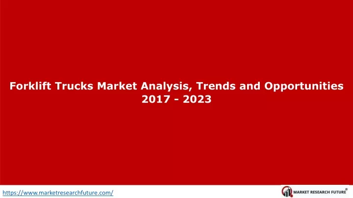 forklift trucks market analysis trends