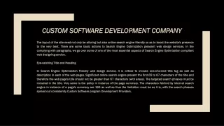 custom software development company