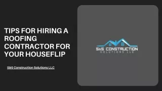 Tips For Hiring A Roofing Contractor For Your Houseflip