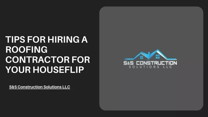 tips for hiring a roofing contractor for your