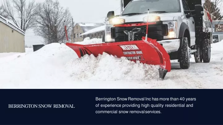berrington snow removal inc has more than