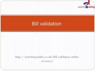 Bill validation services in UK by switchmyutility.