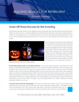 building blocks for retirement