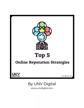 Top 5 Online Reputation Strategies