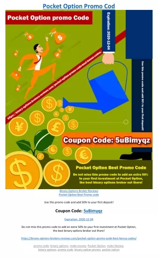 pocket option promo cod