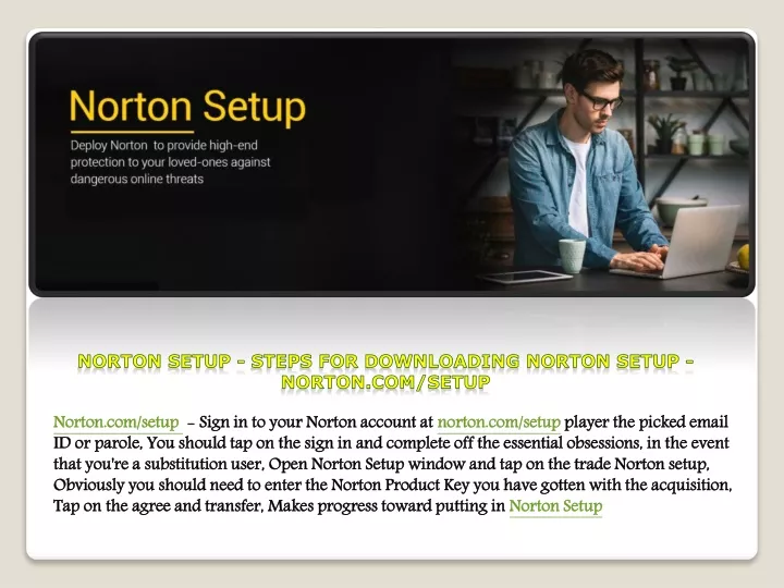 norton setup steps for downloading norton setup
