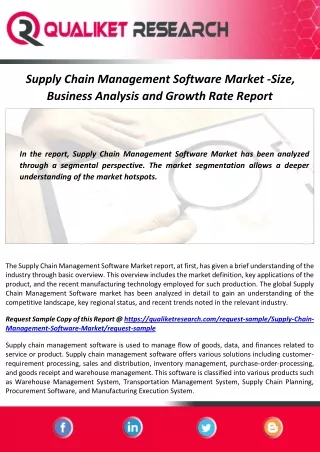 supply chain management software market size