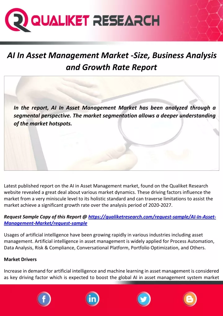 ai in asset management market size business