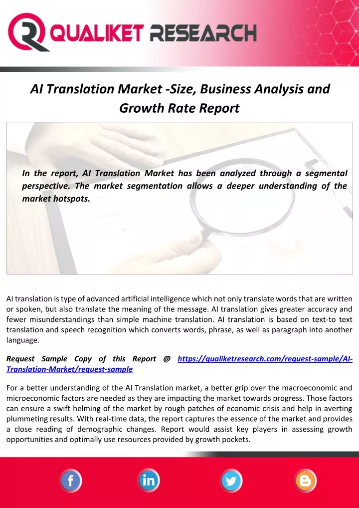 ai translation market size business analysis