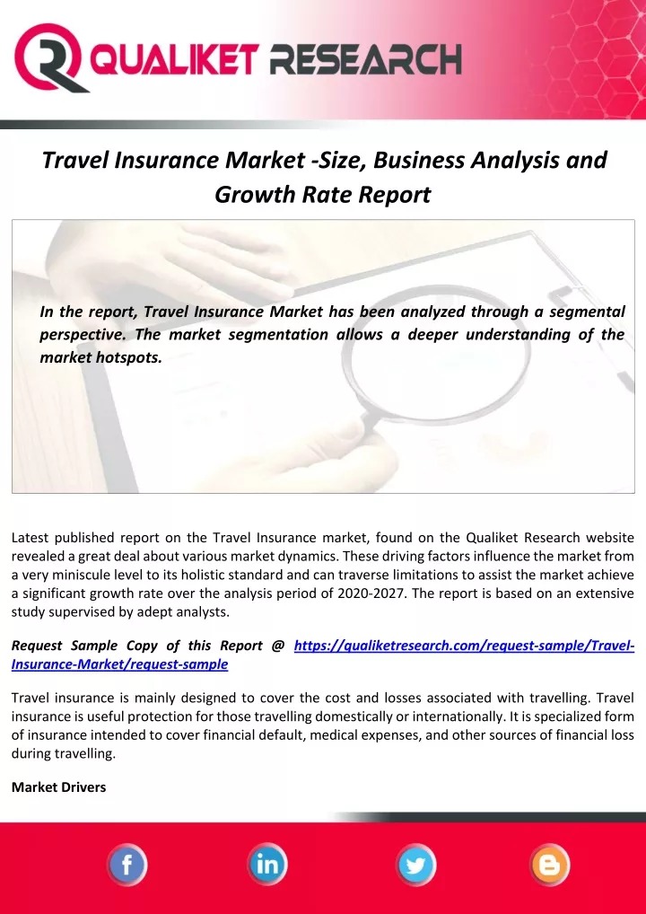 travel insurance market size business analysis