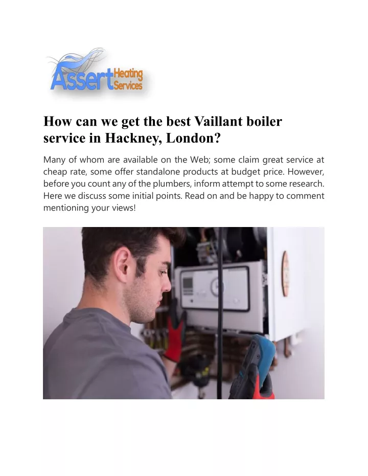 how can we get the best vaillant boiler service