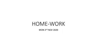 home work