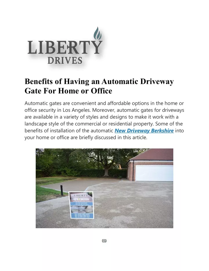 benefits of having an automatic driveway gate