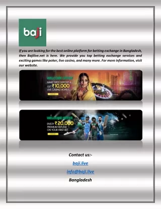 Top Betting Exchange Sites Bangladesh | Bajilive.net