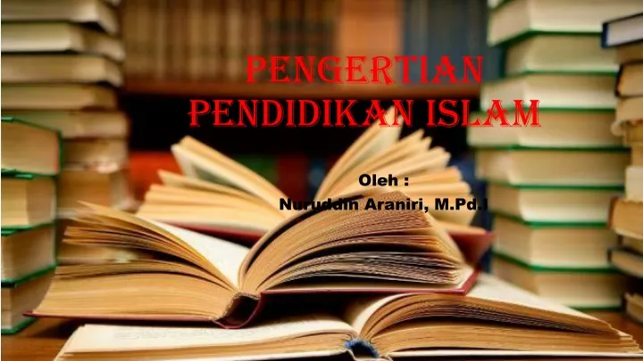 pengertian pendidikan islam