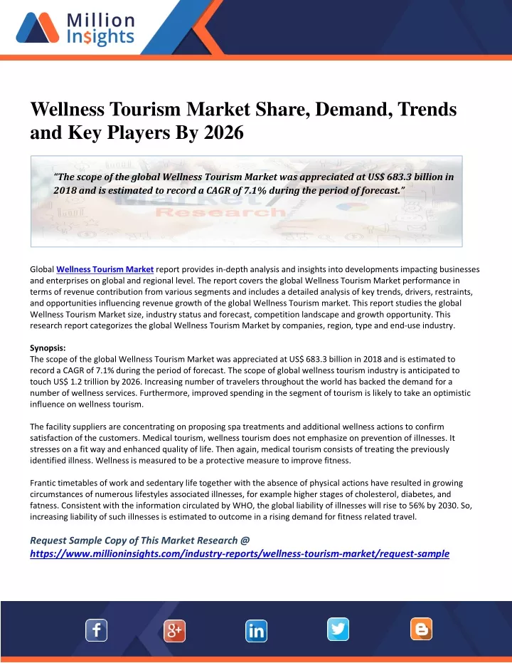 wellness tourism market share demand trends