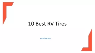 10 Best RV Tires