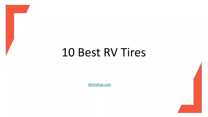10 best rv tires