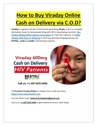 how to buy viraday online cash on delivery