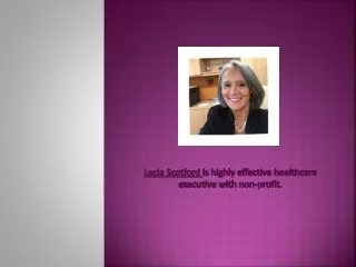 Lecia Scotford - Innovative Strategies in Healthcare
