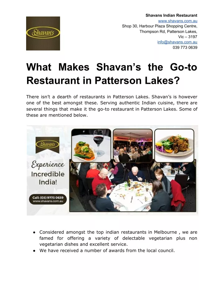 shavans indian restaurant shop 30 harbour plaza