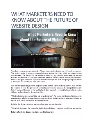what what marketers need marketers need to know
