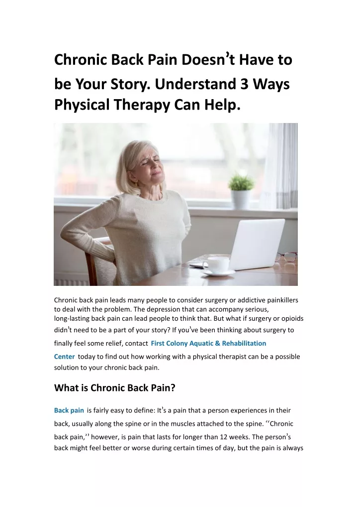 chronic back pain doesn t have to be your story