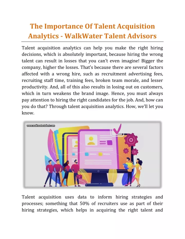 the importance of talent acquisition analytics