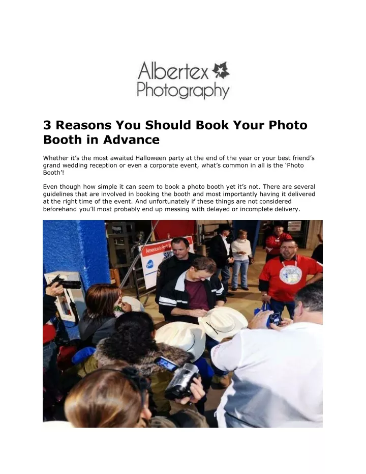 3 reasons you should book your photo booth