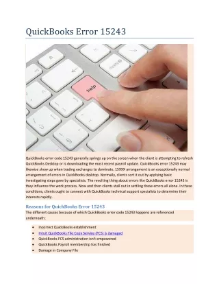 quickbooks error 15243