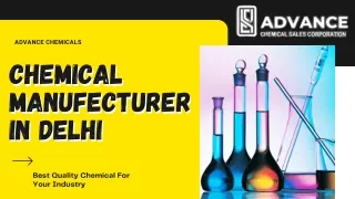 Chemical Manufacturer In Delhi - Advance Chemicals