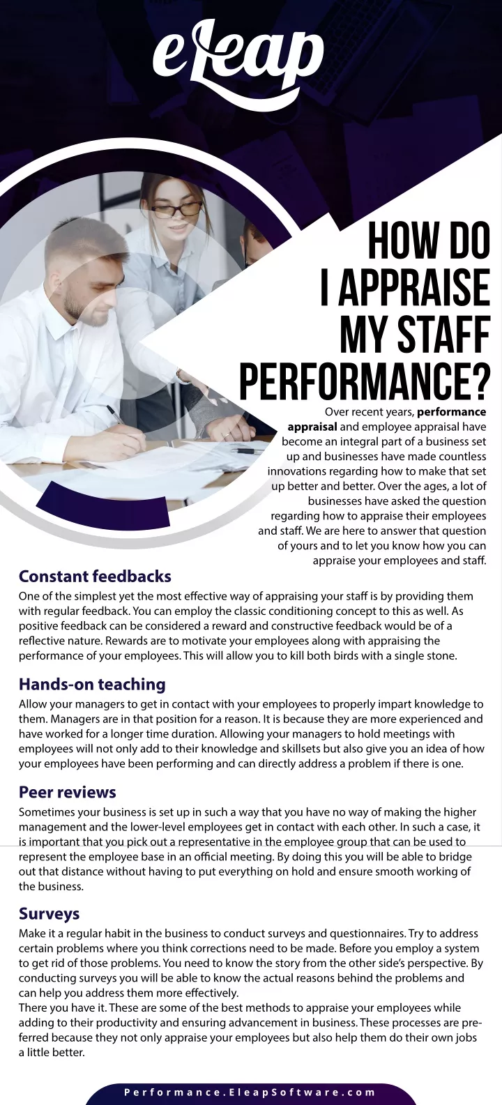 how do i appraise my staff performance