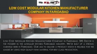 Low Cost Modular Kitchen Manufacturer Company in Faridabad